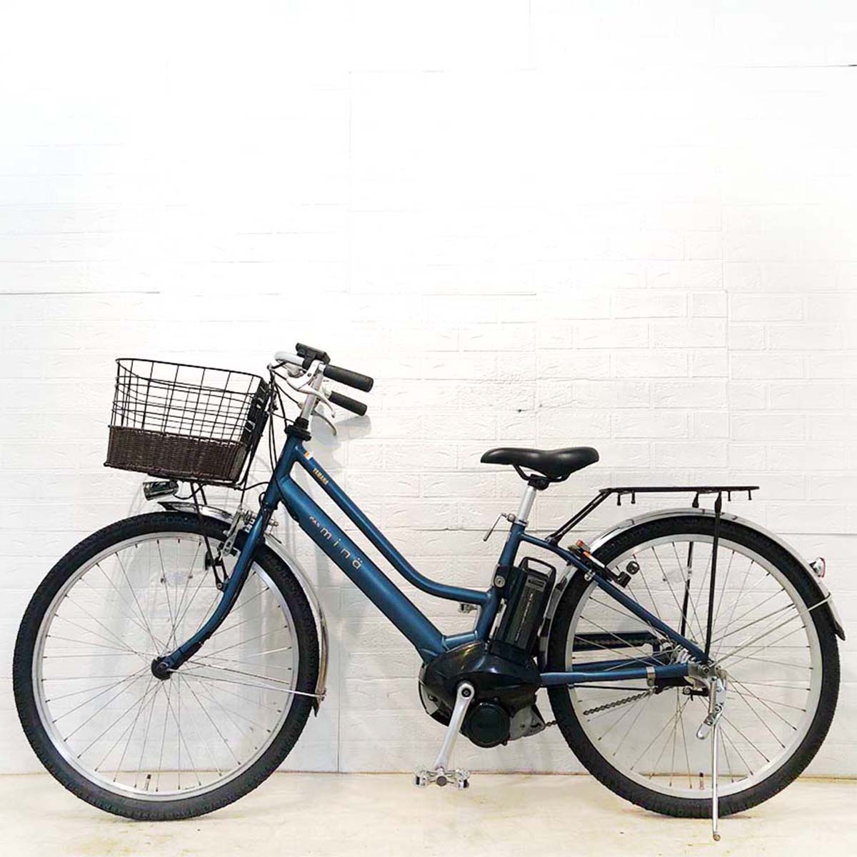 中古電動自転車 ヤマハ PAS Mina パス ミナ ブルー 26インチ YE124