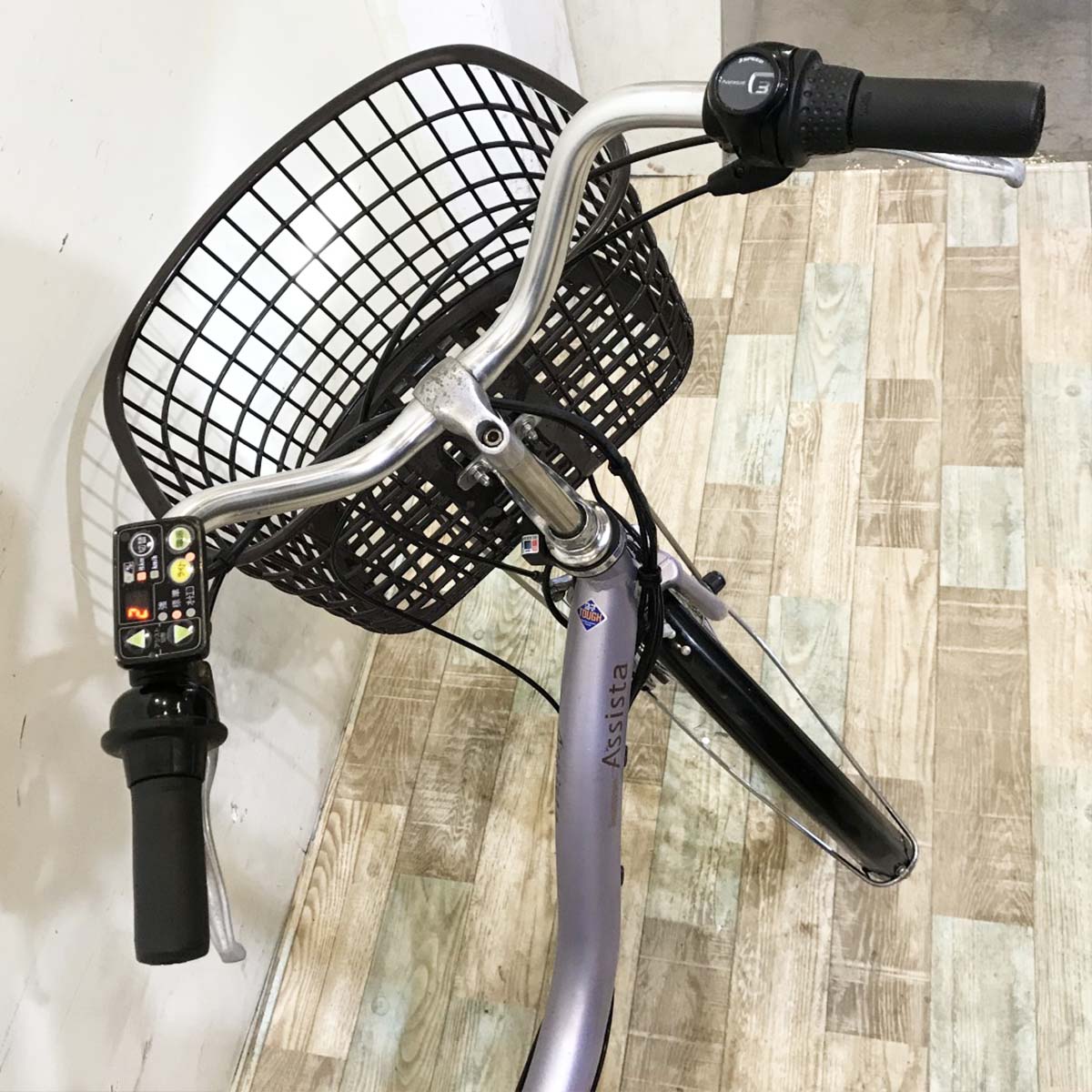 中古電動自転車 ブリヂストン アシスタ パープル 24インチ KI035