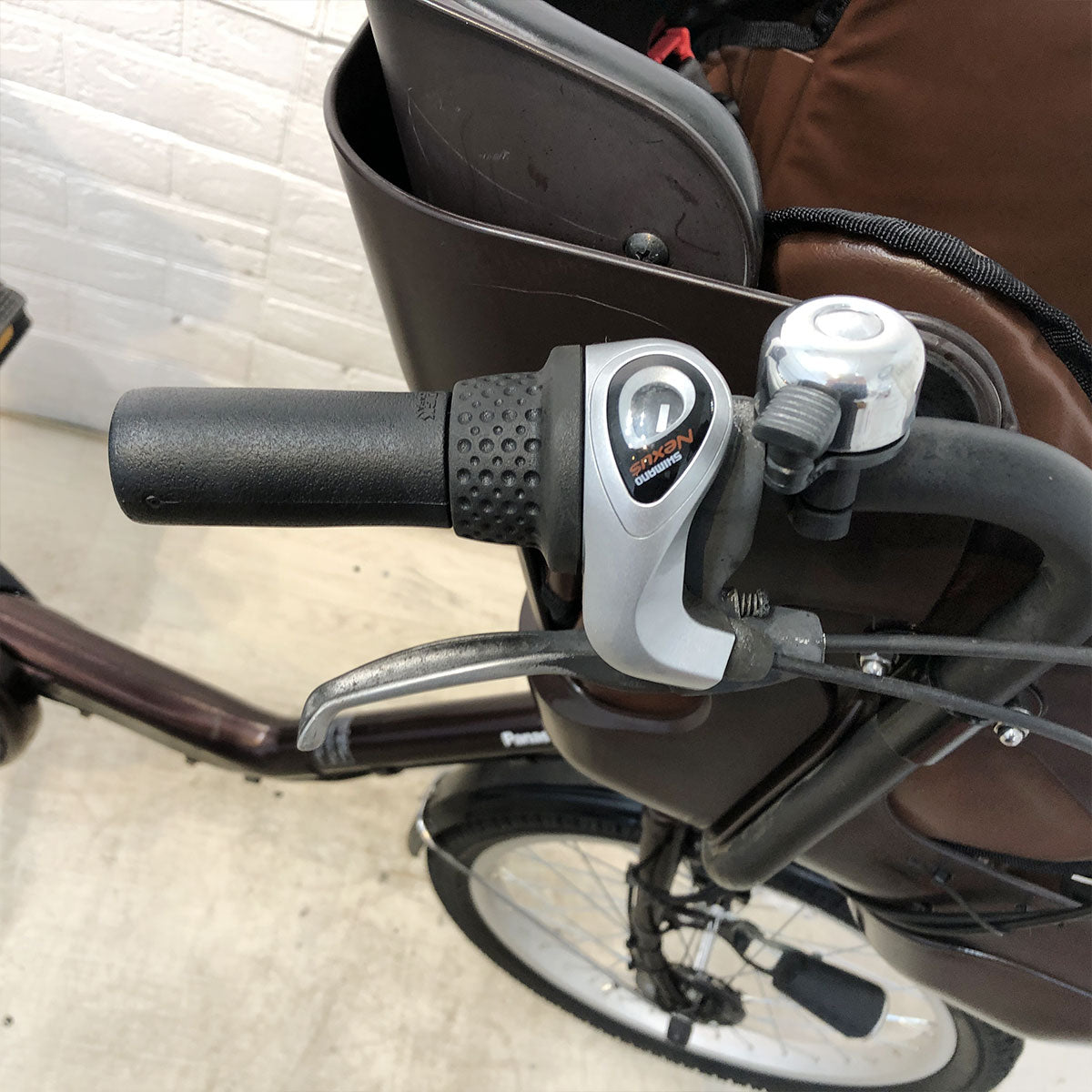 中古電動自転車 新品バッテリー パナソニック ギュット ミニ DX ブラウン 20インチ YE126 