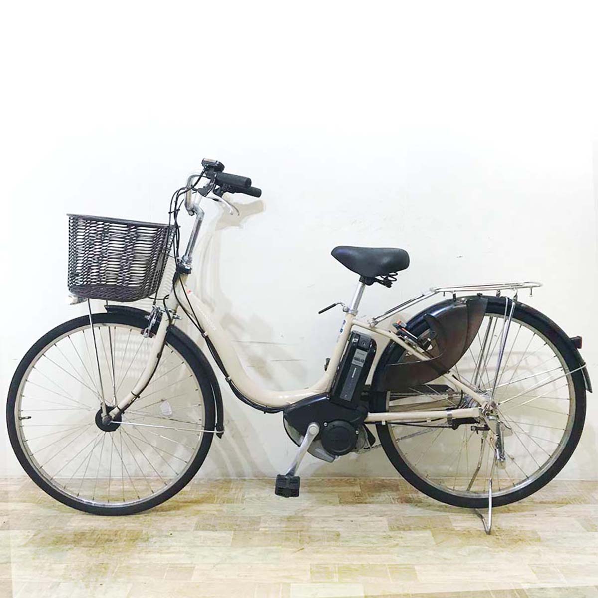 中古電動自転車 ヤマハ PAS ナチュラ L スーパー ベージュ 26インチ KD092