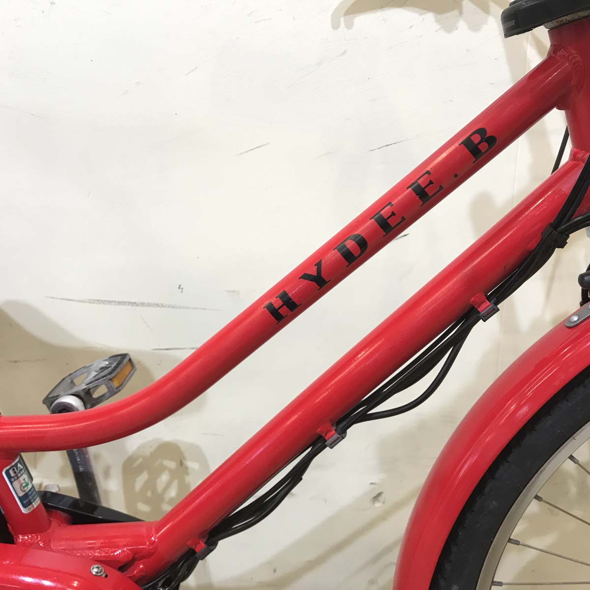 中古電動自転車 ブリヂストン HYDEE B ハイディ ビー レッド 26インチ KD093