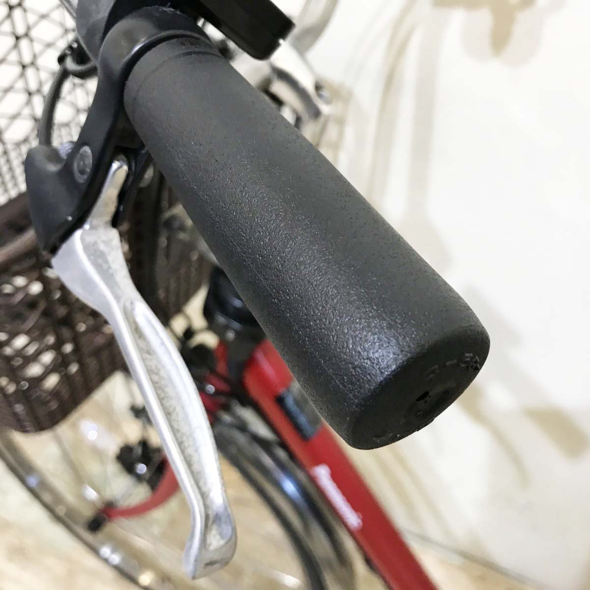 中古電動自転車 パナソニック ビビDX レッド 26インチ KI037