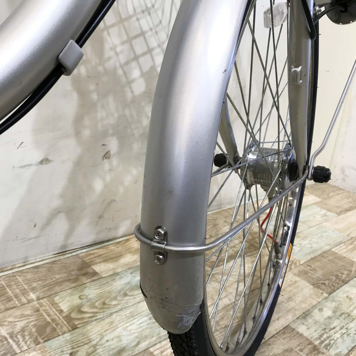 中古電動自転車 パナソニック パートナー U シルバー 24インチ KI038