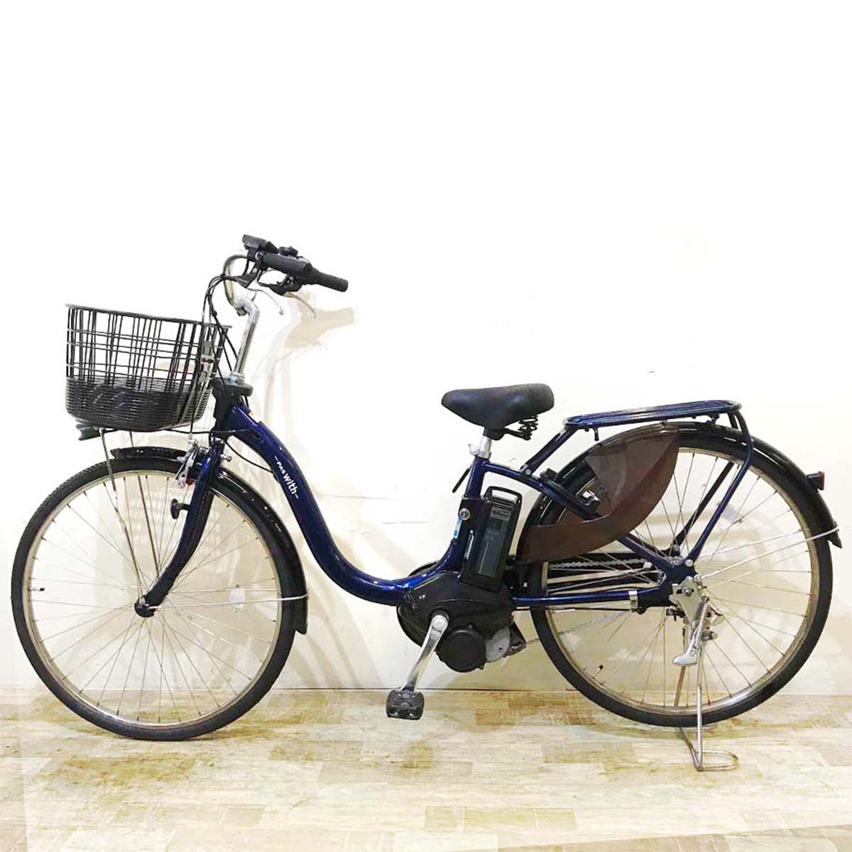 電動自転車 ヤマハ PAS With パス ウィズ ネイビー 26インチ KY119【中古車】 