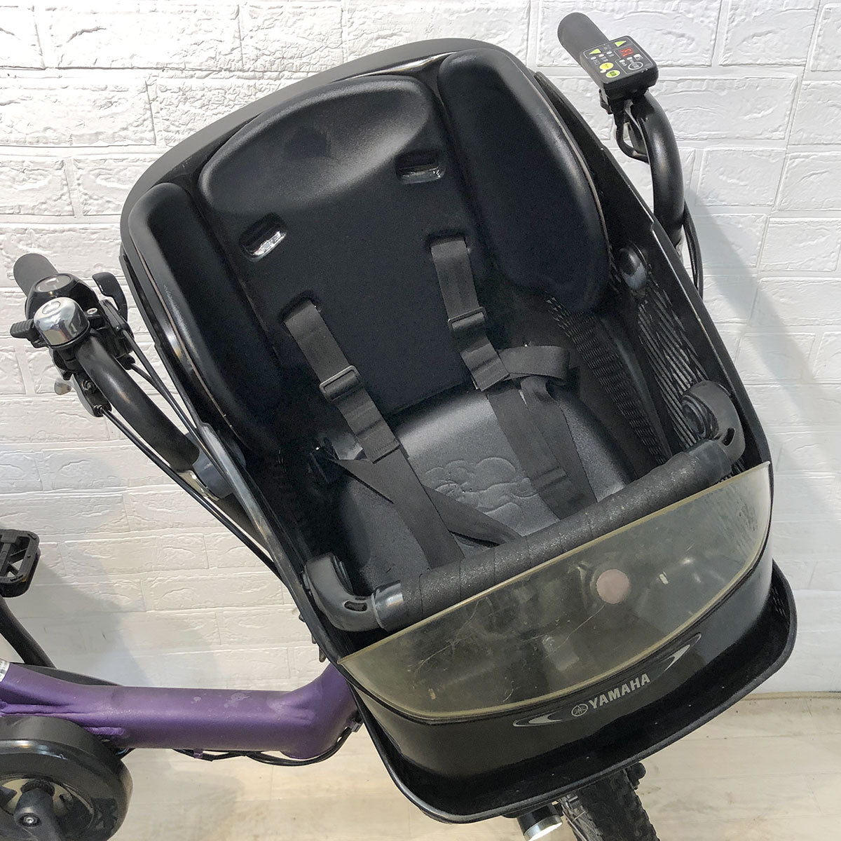 中古電動自転車 ヤマハ PAS Kiss mini パス キッス ミニ パープル 20