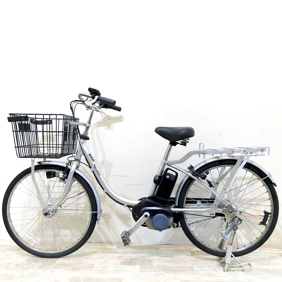 中古電動自転車 パナソニック パートナー U シルバー 24インチ KI038