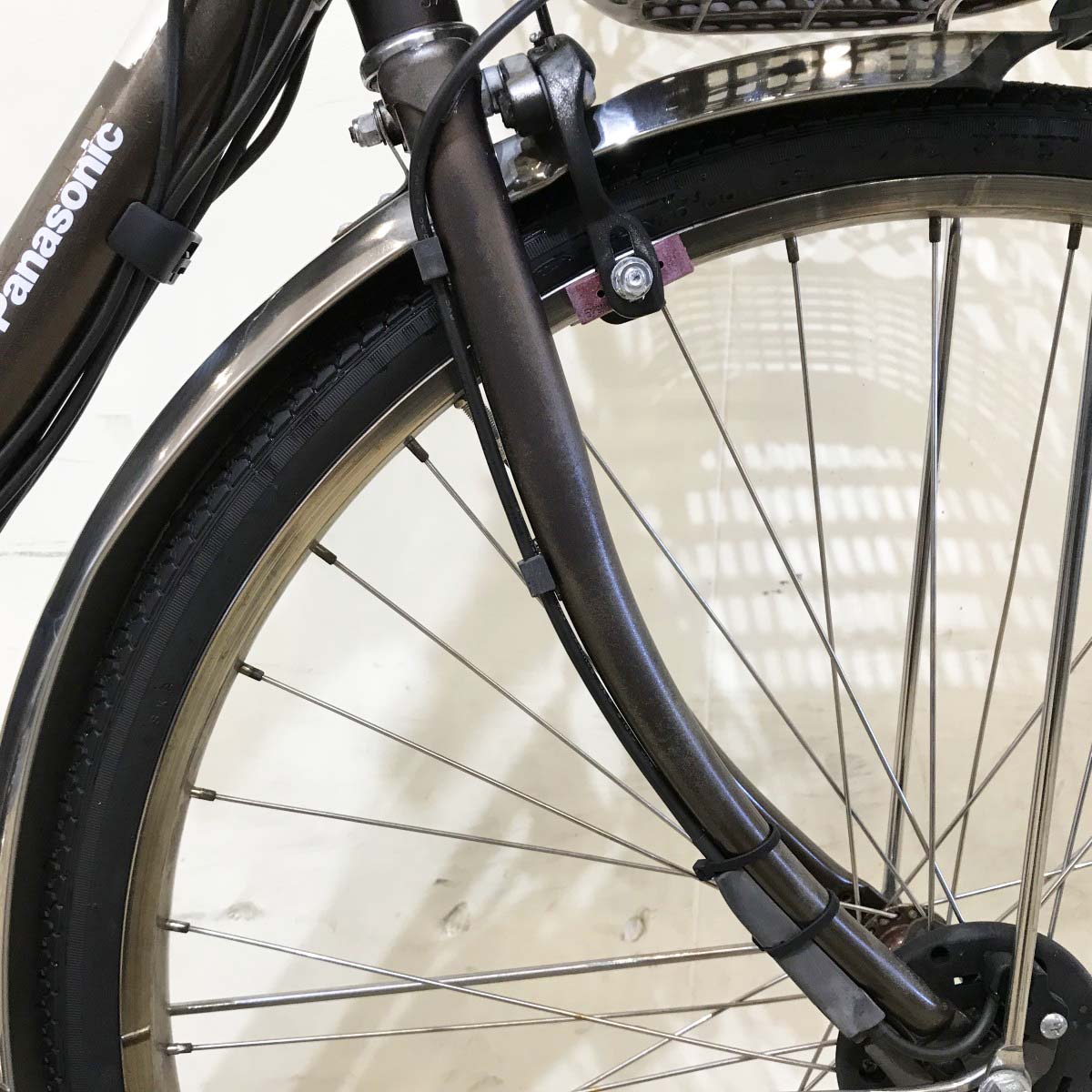 中古電動自転車 パナソニック ビビDX ブラウン 26インチ KI039