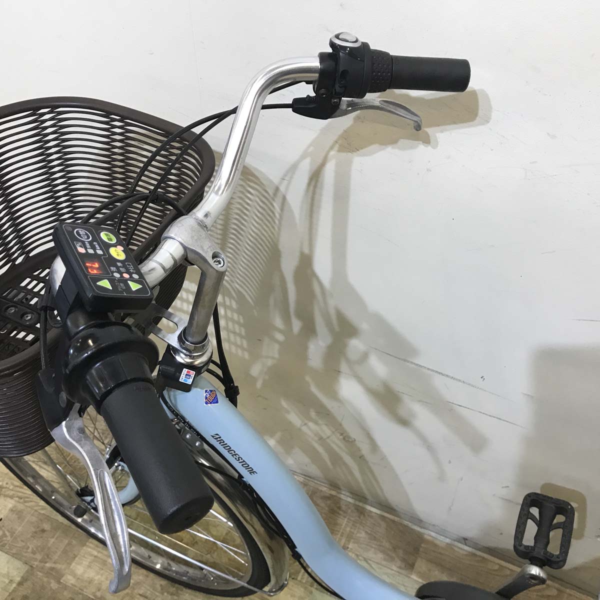 中古電動自転車 ブリヂストン アシスタ U DX ブルー 26インチ KD096  