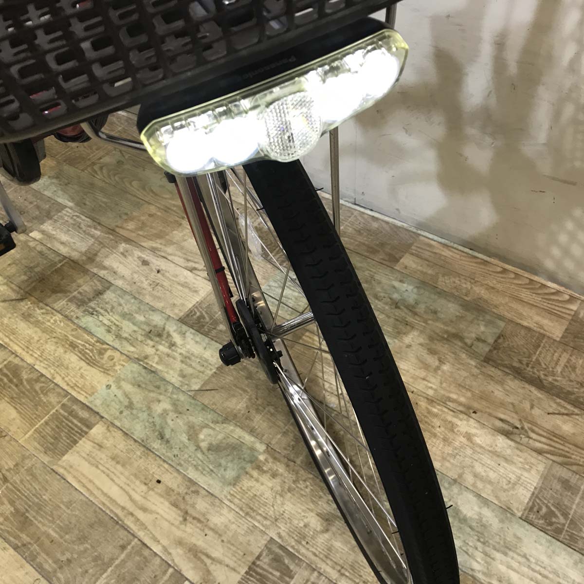 中古電動自転車 パナソニック ビビ DX レッド 24インチ KD097