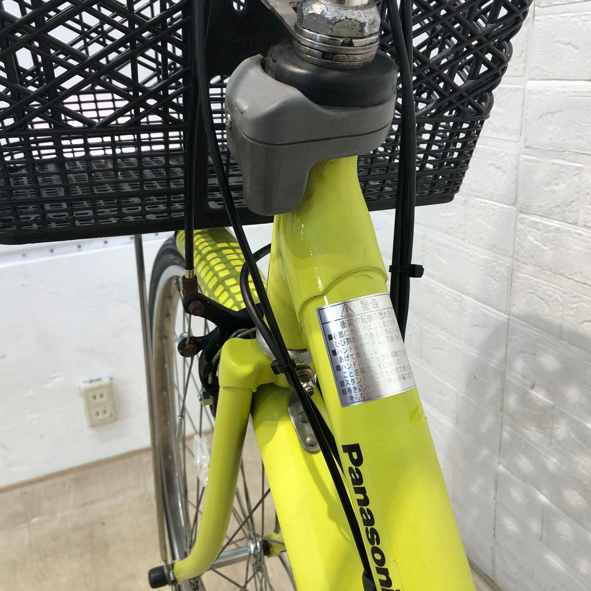 中古電動自転車 訳あり パナソニック ビビ FX SD イエローグリーン 26