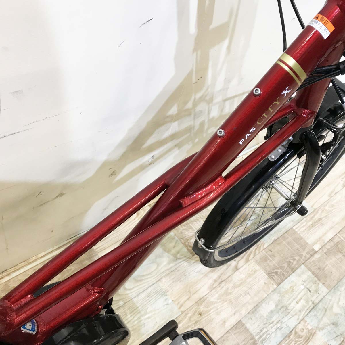 中古電動自転車 ヤマハ PAS シティX レッド 20インチ KI041 – e-CHARIty