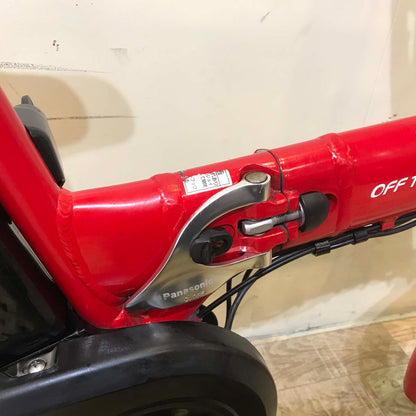 折りたたみ パナソニック オフタイム レッド × イエロー 前18×後20インチ KY124 【中古車】