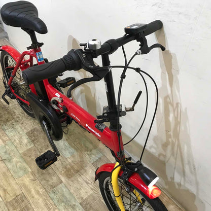 折りたたみ パナソニック オフタイム レッド × イエロー 前18×後20インチ KY124 【中古車】
