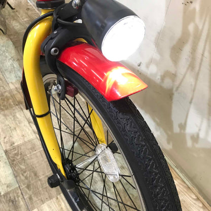 折りたたみ パナソニック オフタイム レッド × イエロー 前18×後20インチ KY124 【中古車】
