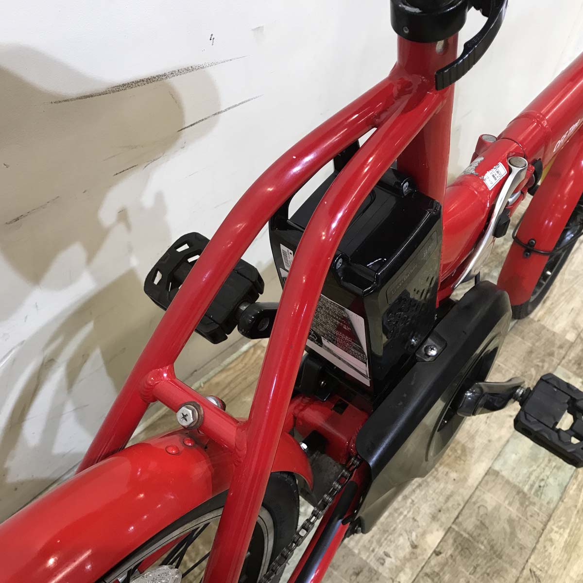 折りたたみ パナソニック オフタイム レッド × イエロー 前18×後20インチ KY124 【中古車】
