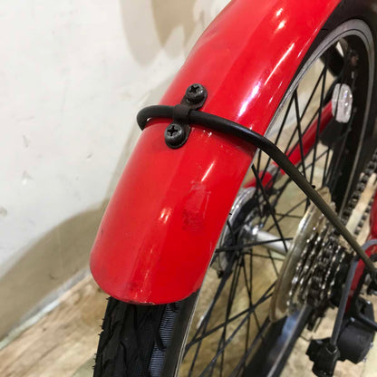 折りたたみ パナソニック オフタイム レッド × イエロー 前18×後20インチ KY124 【中古車】