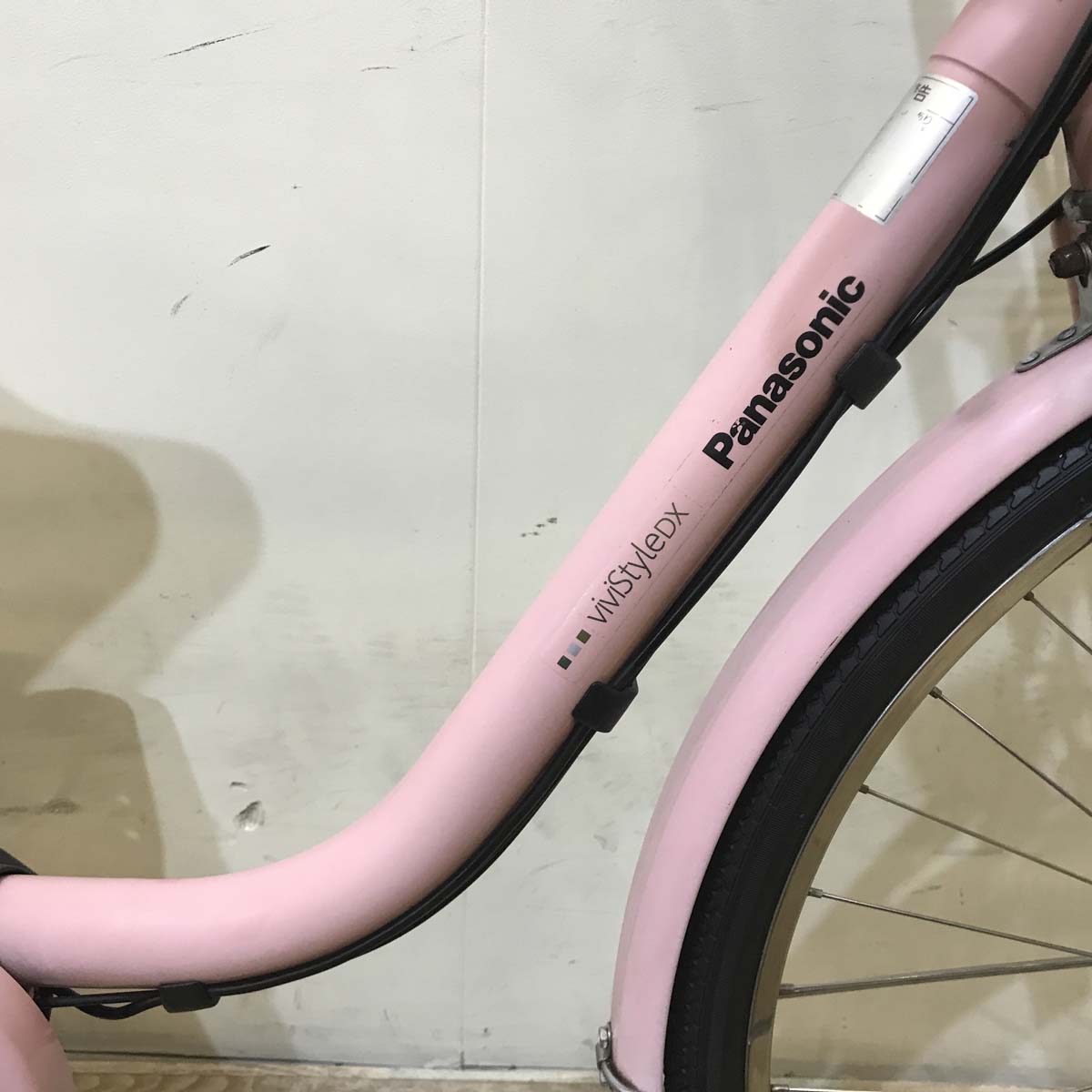 中古電動自転車 パナソニック ビビ スタイル DX ピンク 26インチ KD101 