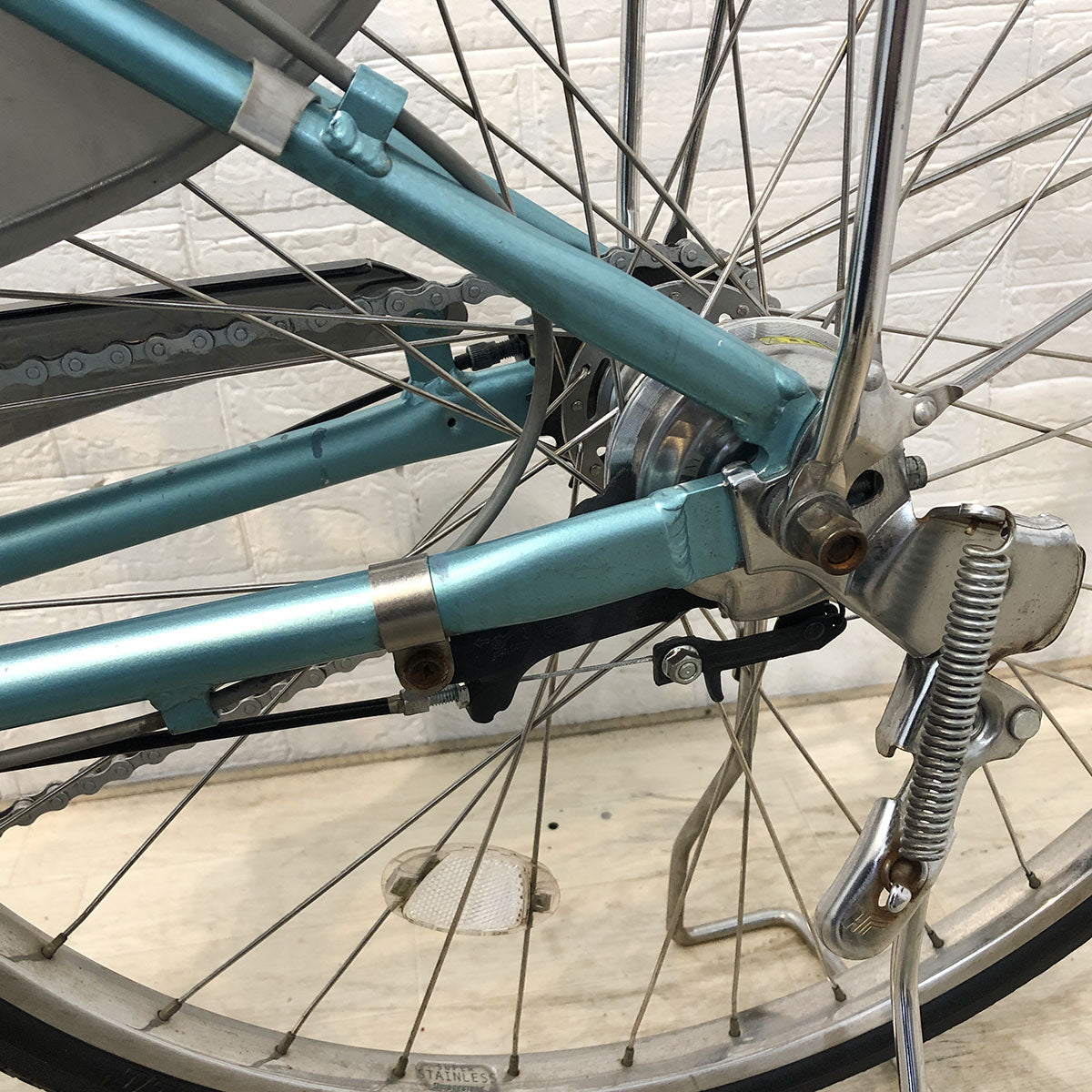中古電動自転車 ブリヂストン アシスタ DX ブルー 26インチ YE133