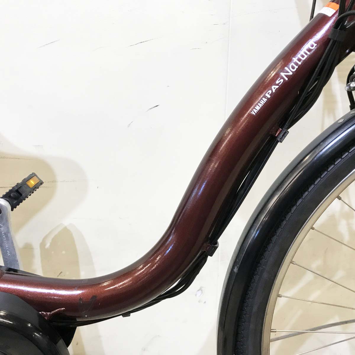中古電動自転車 ヤマハ PAS ナチュラ ブラウン 26インチ KI045