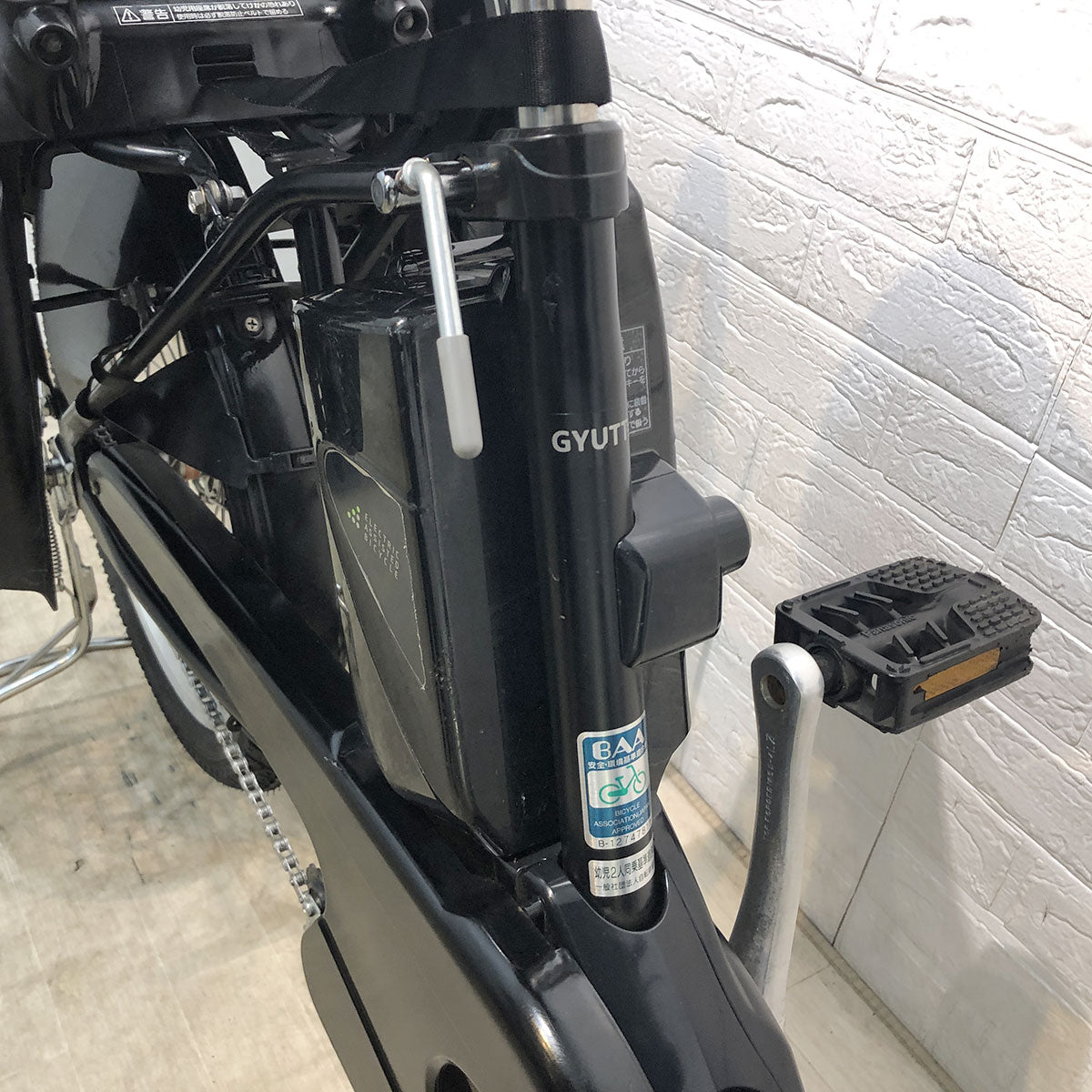 中古電動自転車 新品バッテリー パナソニック ギュット ミニ DX ブラック 20インチ YE134