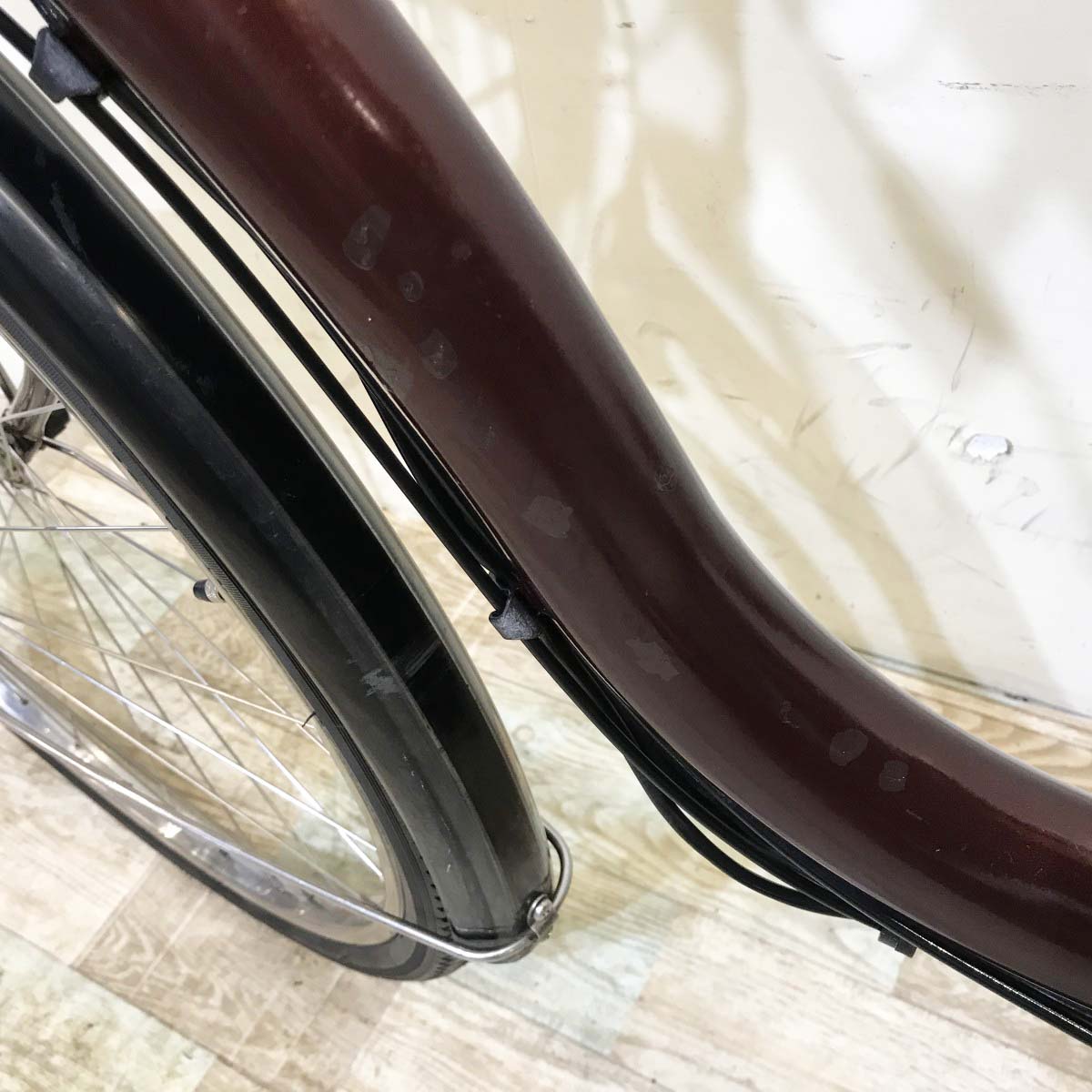 中古電動自転車 ヤマハ PAS ナチュラ ブラウン 26インチ KI045