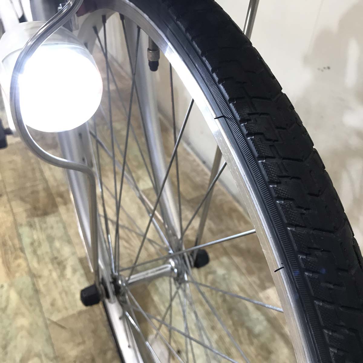 中古電動自転車 パナソニック ビビ NX シルバー 26インチ KD103 