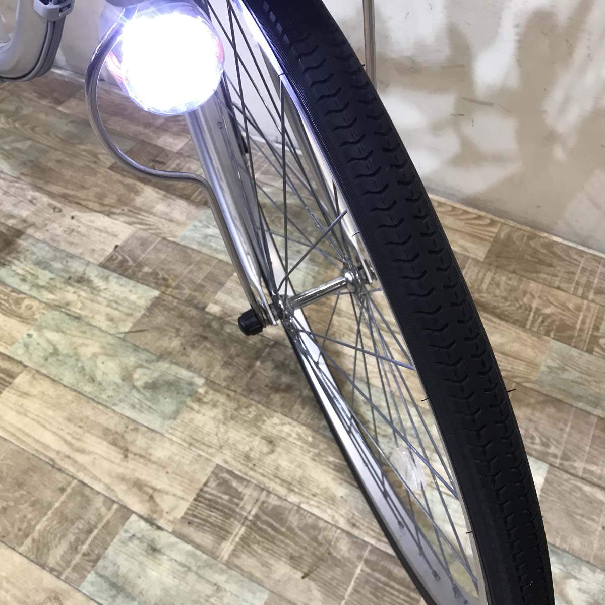 中古電動自転車 パナソニック ビビ NX シルバー 26インチ KD105