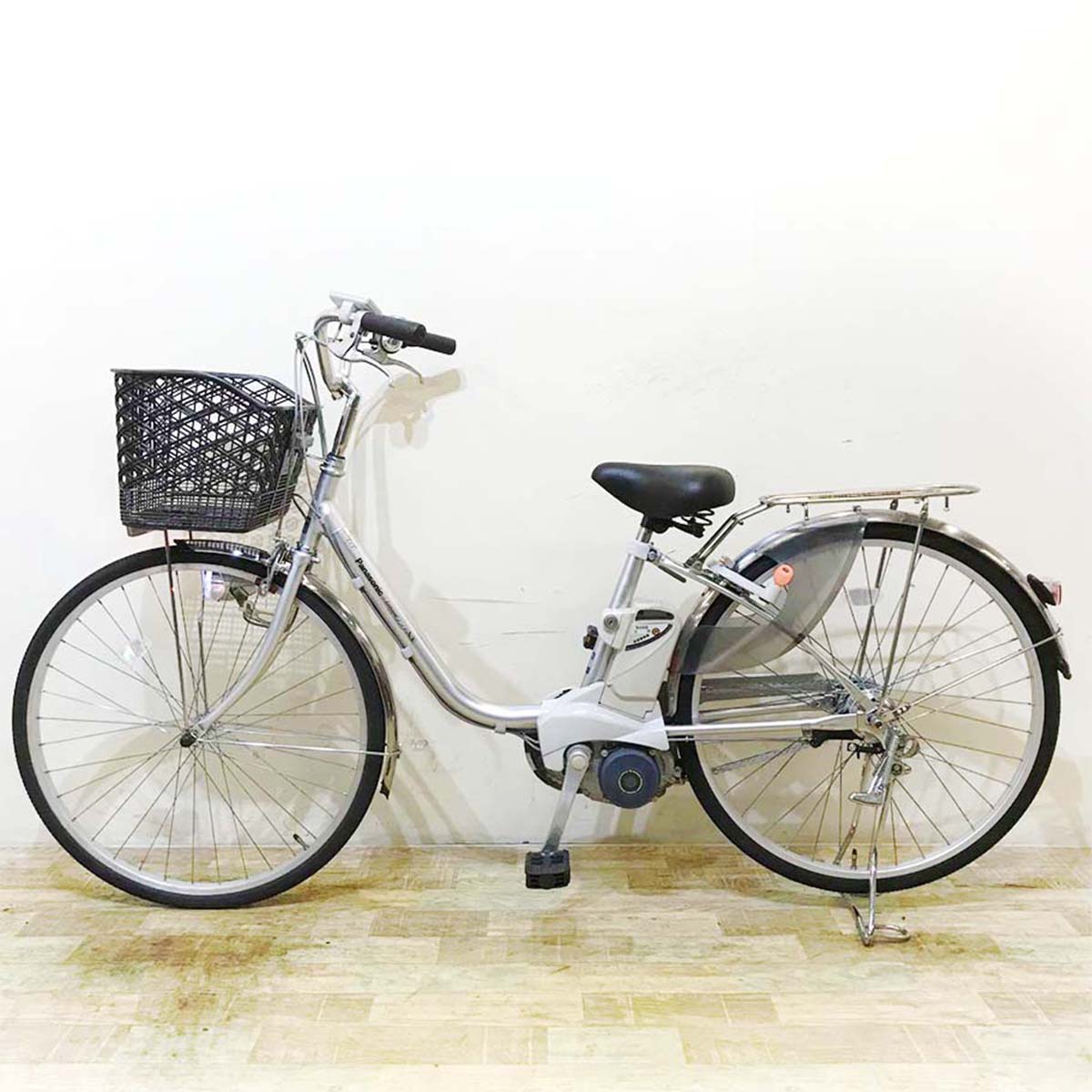 中古電動自転車 パナソニック ビビ NX シルバー 26インチ KD105