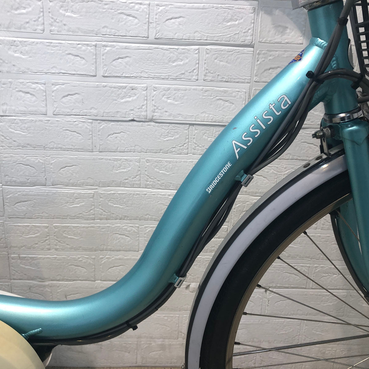 中古電動自転車 新品バッテリー ブリヂストン アシスタ DX ブルー 26