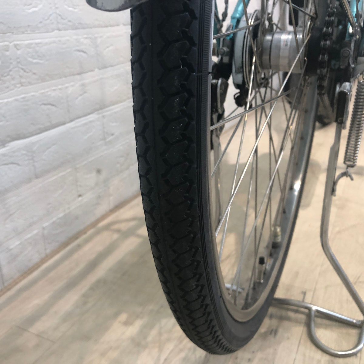 中古電動自転車 新品バッテリー ブリヂストン アシスタ DX ブルー 26
