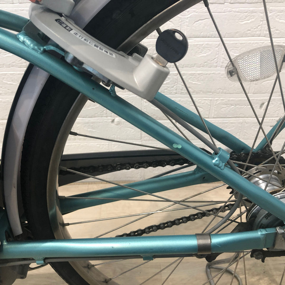 中古電動自転車 新品バッテリー ブリヂストン アシスタ DX ブルー 26