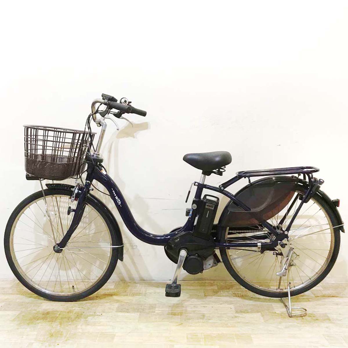 中古電動自転車 ヤマハ PAS With パス ウィズ ネイビー 24インチ KD107