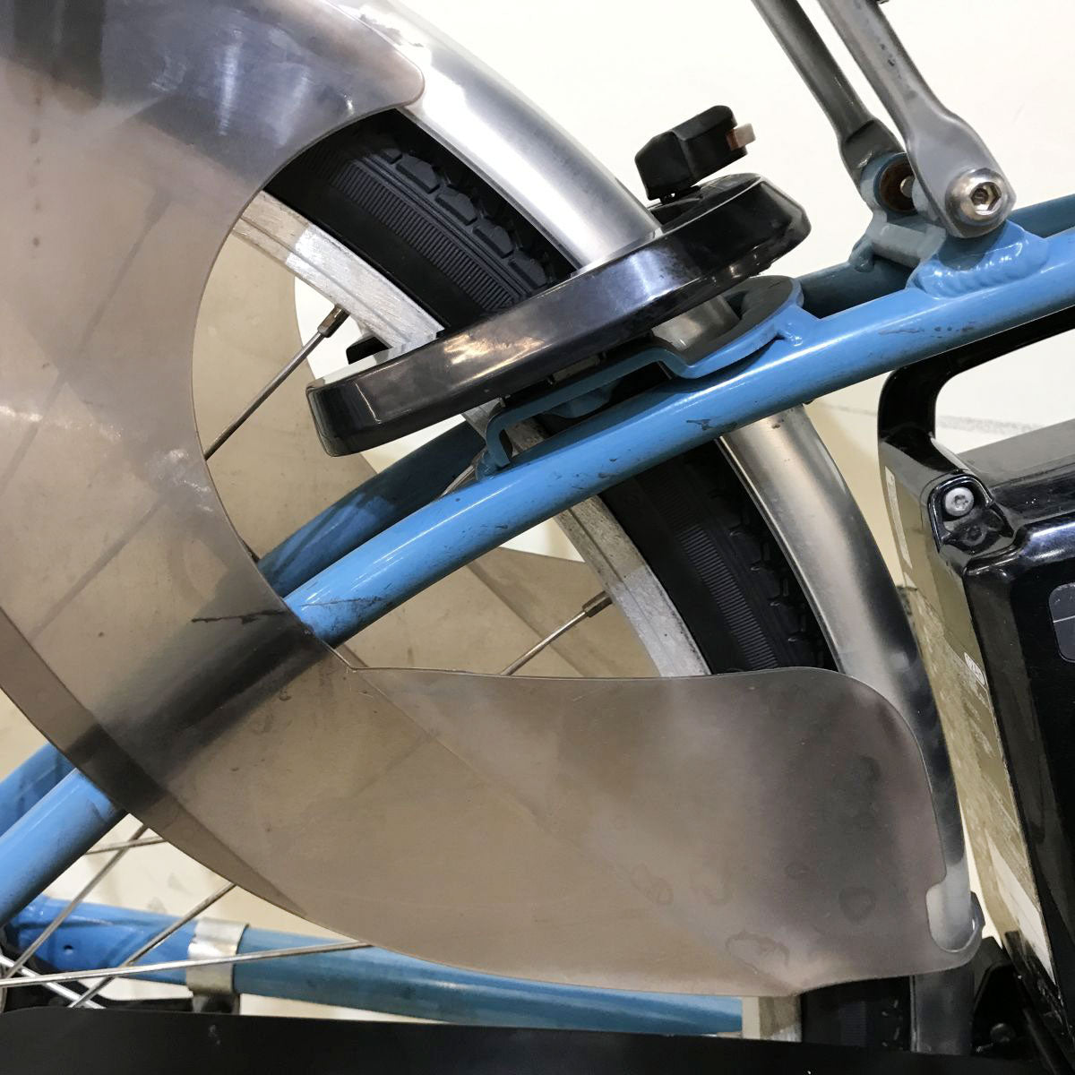 中古電動自転車 パナソニック ビビL ブルー 26インチ KI049