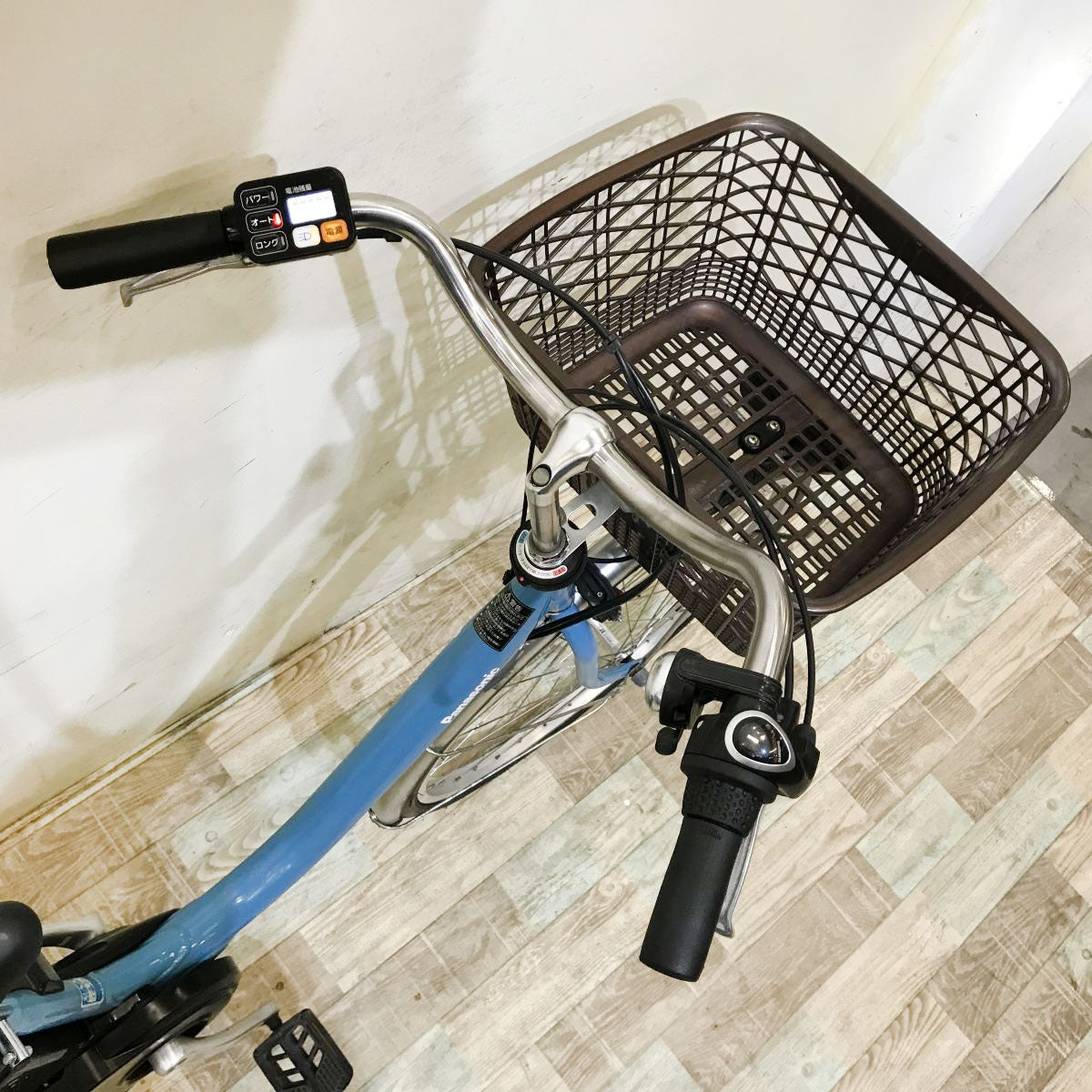 中古電動自転車 パナソニック ビビL ブルー 26インチ KI049