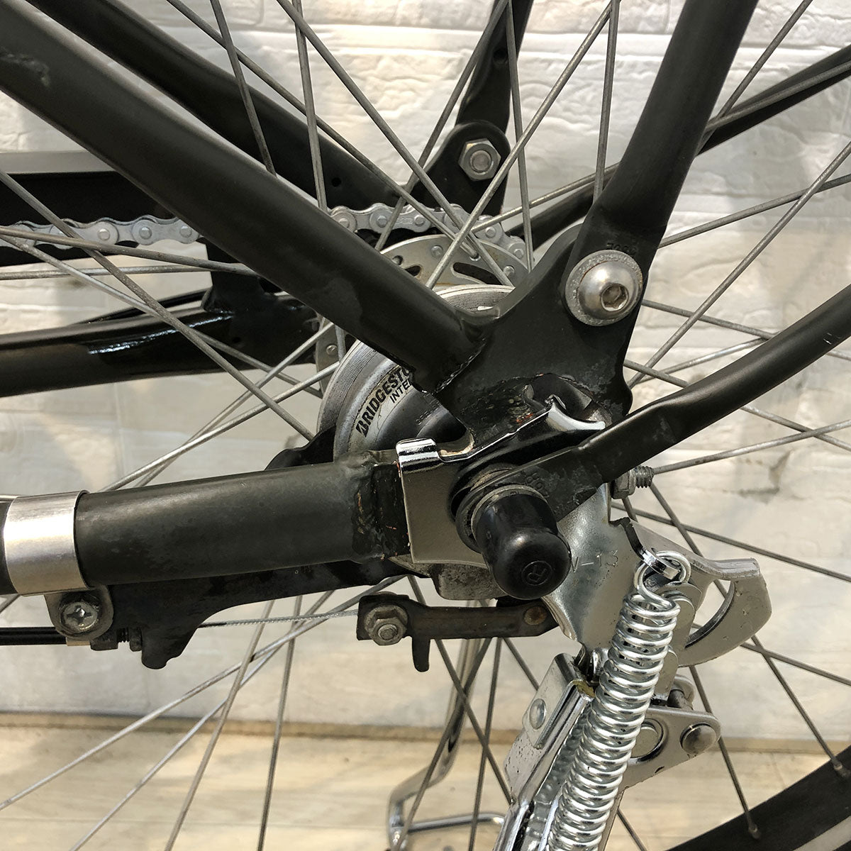 中古電動自転車 ブリヂストン ステップクルーズ e カーキ 26インチ YE142