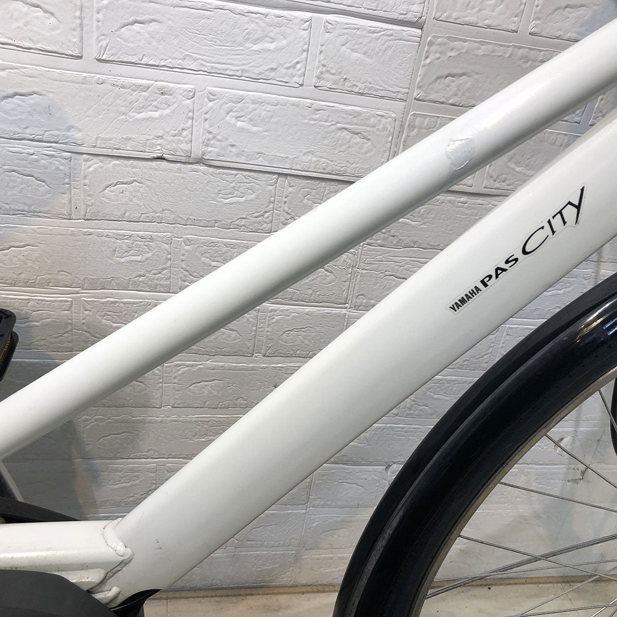 中古電動自転車 ヤマハ PAS CITY SP5 パス シティ SP5 ホワイト 27インチ YE144 