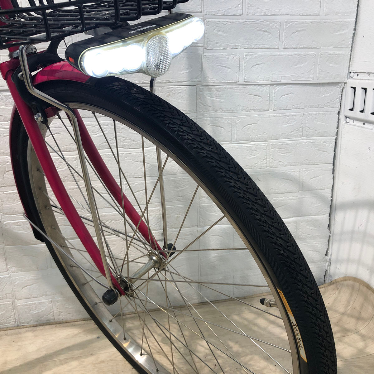 中古電動自転車 パナソニック ギュット プラス ピンク 26インチ YX070
