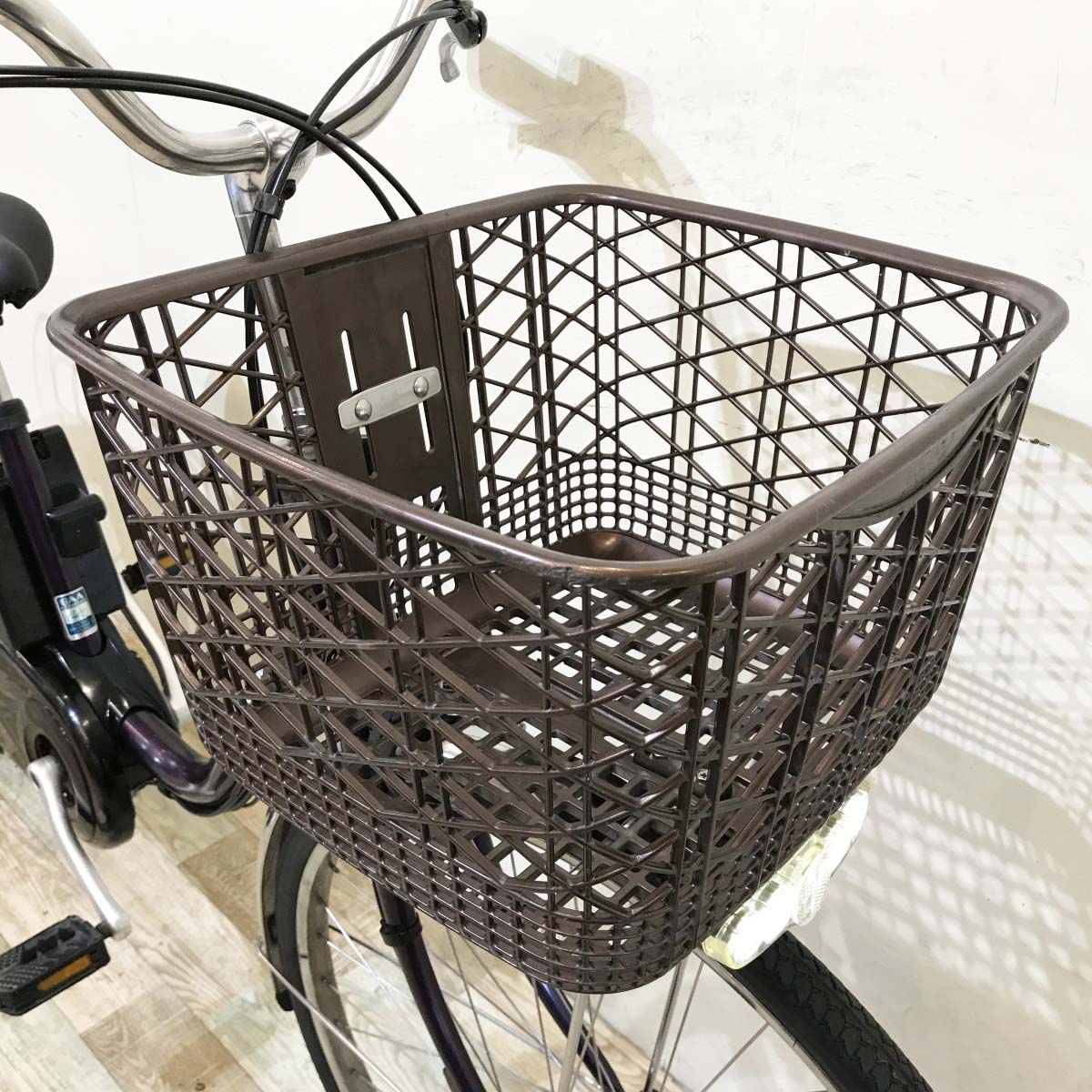 中古電動自転車 パナソニック ビビDX パープル 26インチ KI054