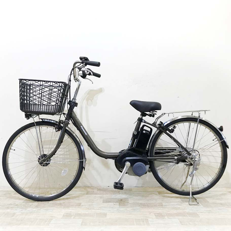 中古電動自転車 パナソニック ビビDX グレー 24インチ KI055