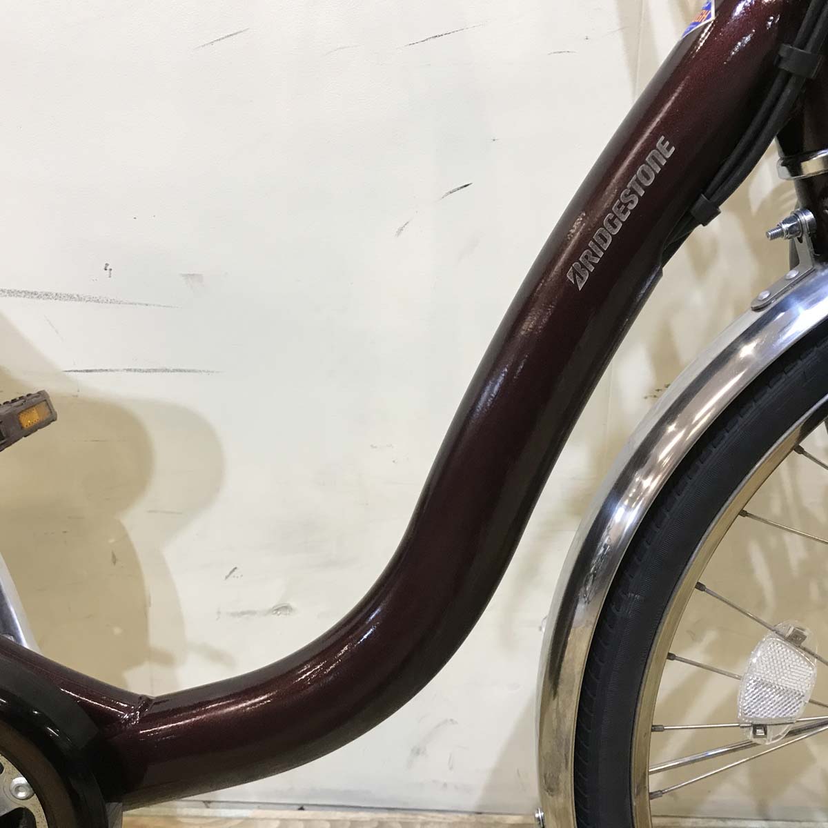 中古電動自転車 ブリヂストン フロンティア ブラウン 24インチ KD117