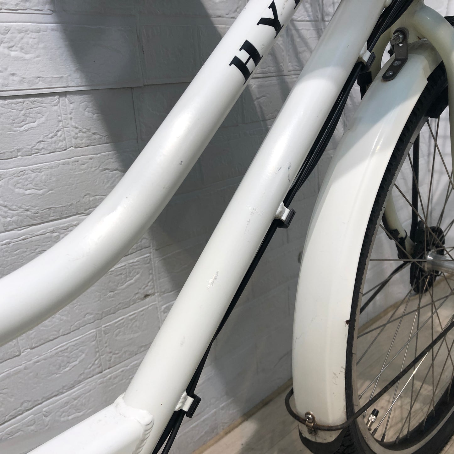 ブリヂストン HYDEE 2 ハイディ ツー ホワイト 26インチ YN096 【中古車】