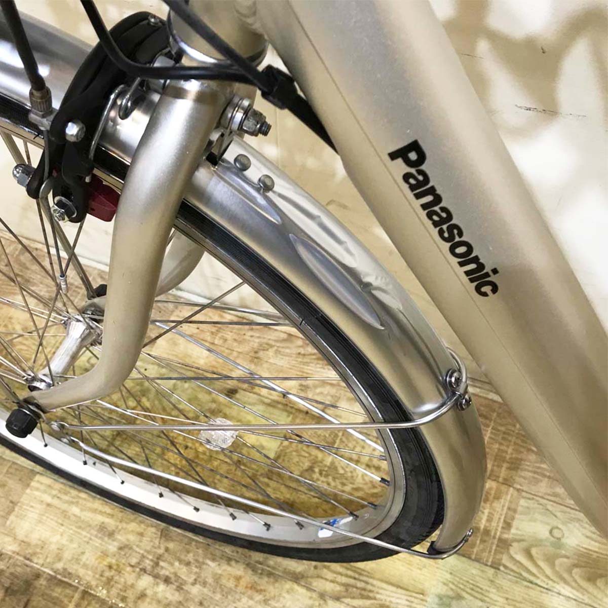 中古電動自転車 パナソニック ビビ L ゴールド 26インチ KD118