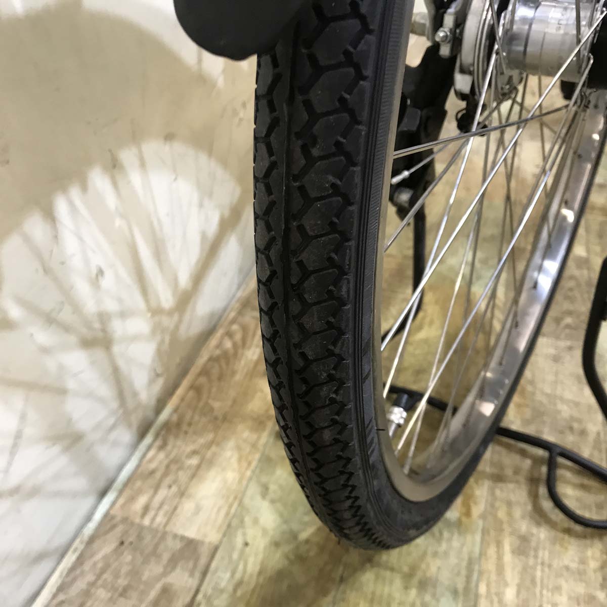 中古電動自転車 ヤマハ PAS Ami パス アミ グレー 26インチ KD119 