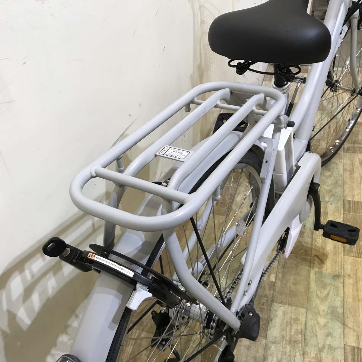 中古電動自転車 ヤマハ PAS Ami パス アミ グレー 26インチ KD119 
