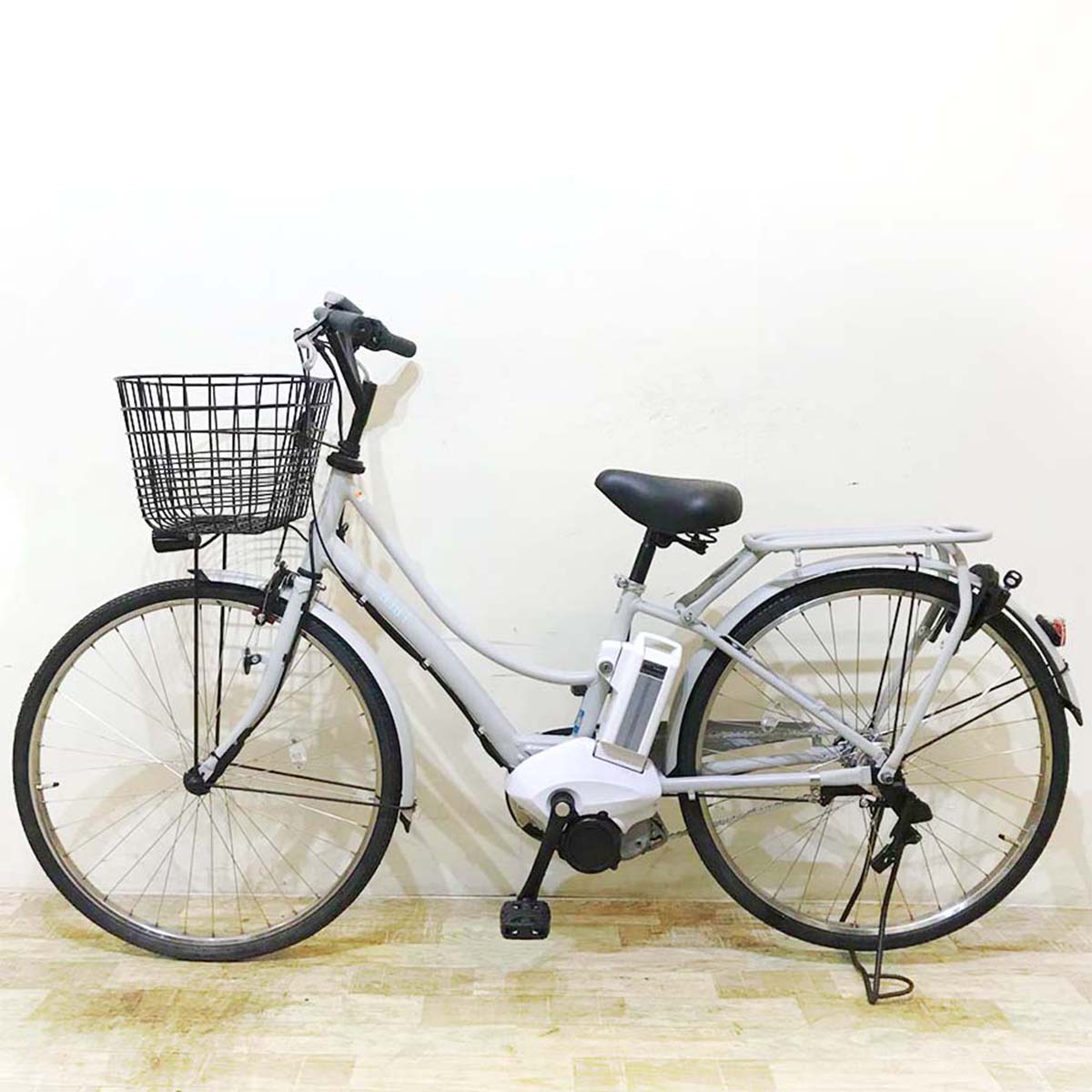 中古電動自転車 ヤマハ PAS Ami パス アミ グレー 26インチ KD119 