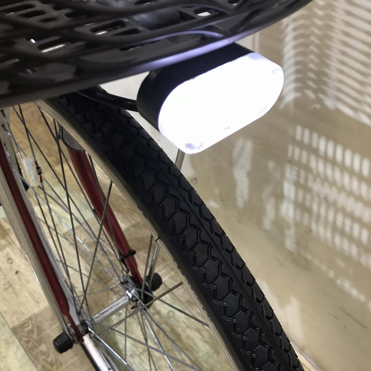 中古電動自転車 ヤマハ PAS Cheer パス チア レッド 26インチ KD121