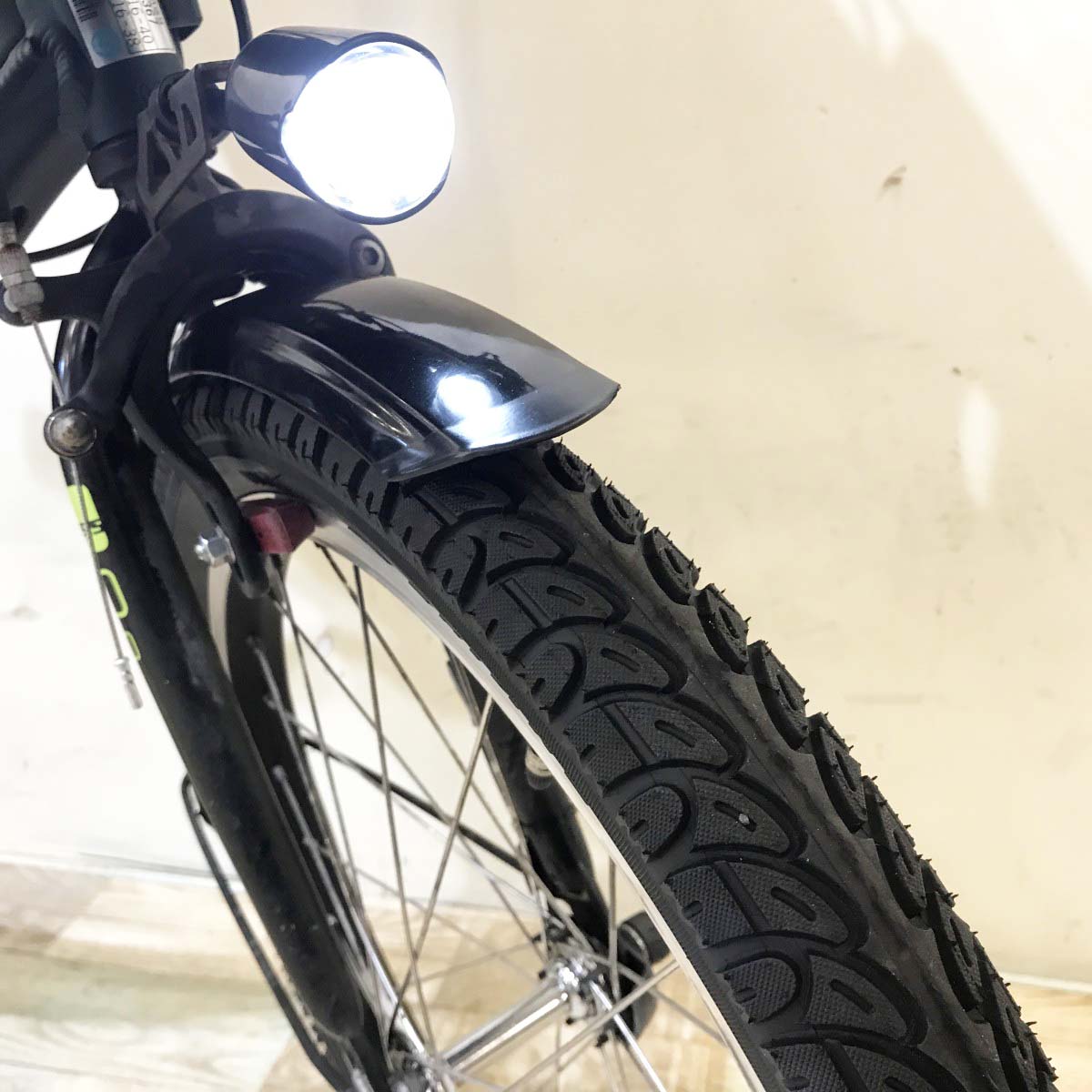 中古電動自転車 ヤマハ PAS キッスミニアン カーキ 20インチ KI059