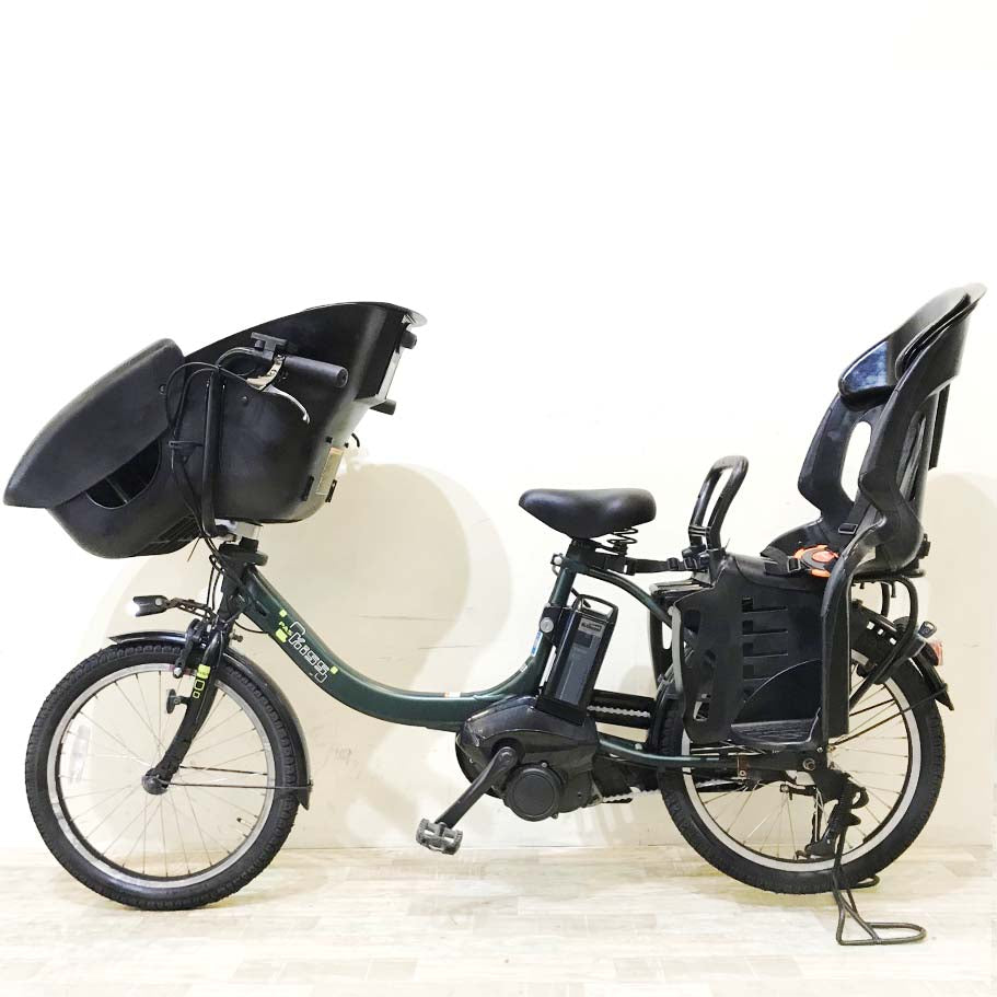 中古電動自転車ヤマハPASkissmini20インチライトグリーン横浜№6698