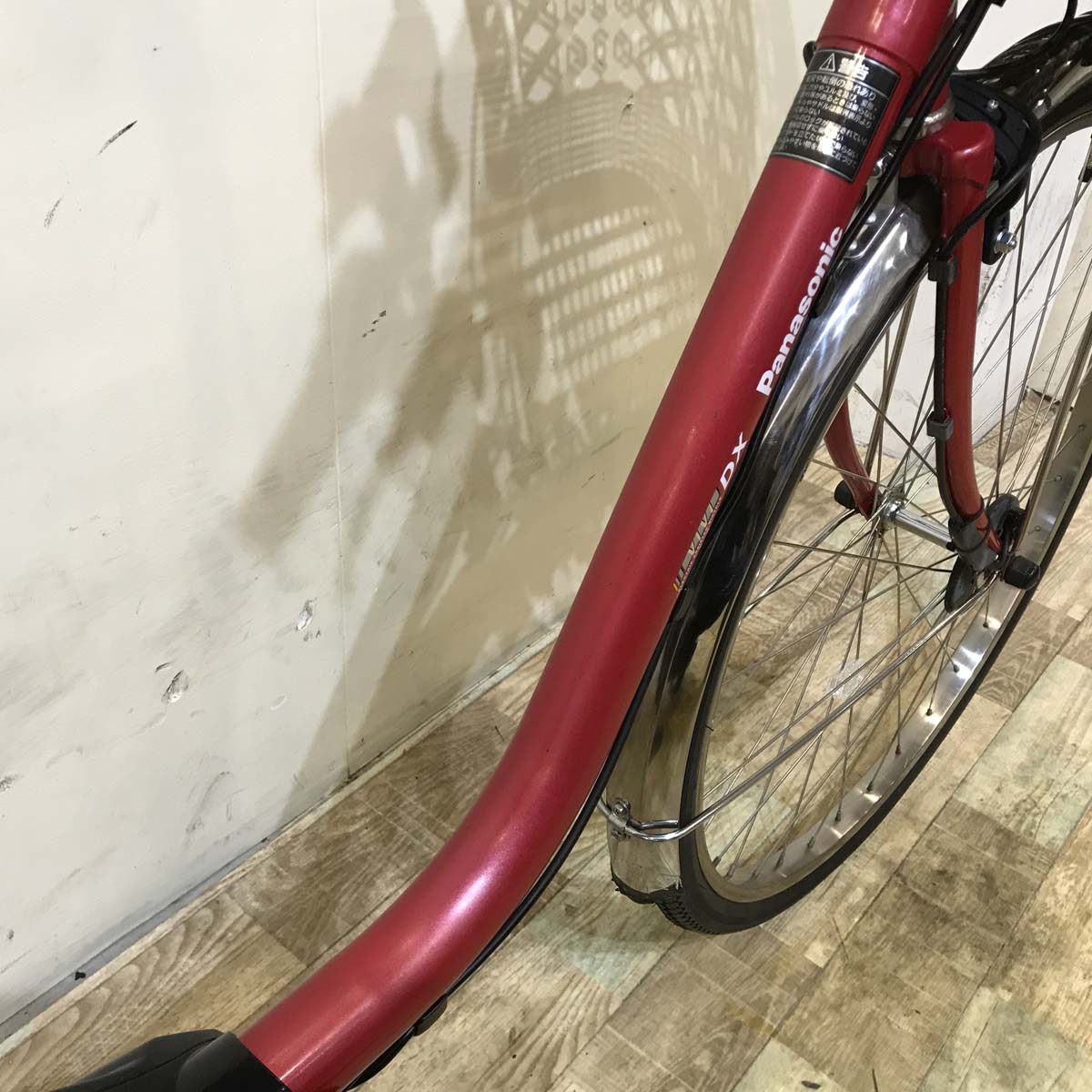中古電動自転車 パナソニック ビビ DX レッド 26インチ KE002