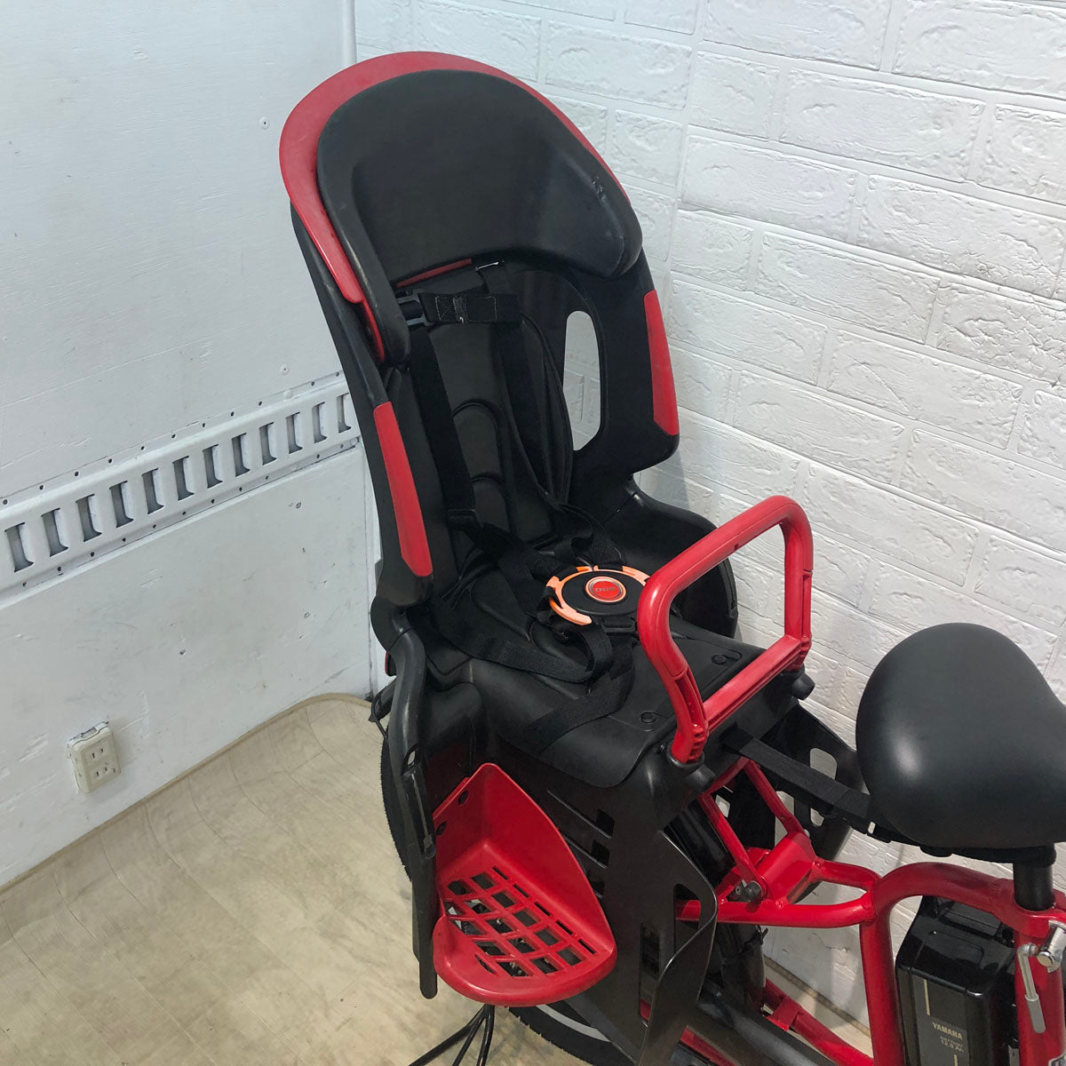 中古電動自転車 ヤマハ PAS Kiss mini パス キッス ミニ レッド 20